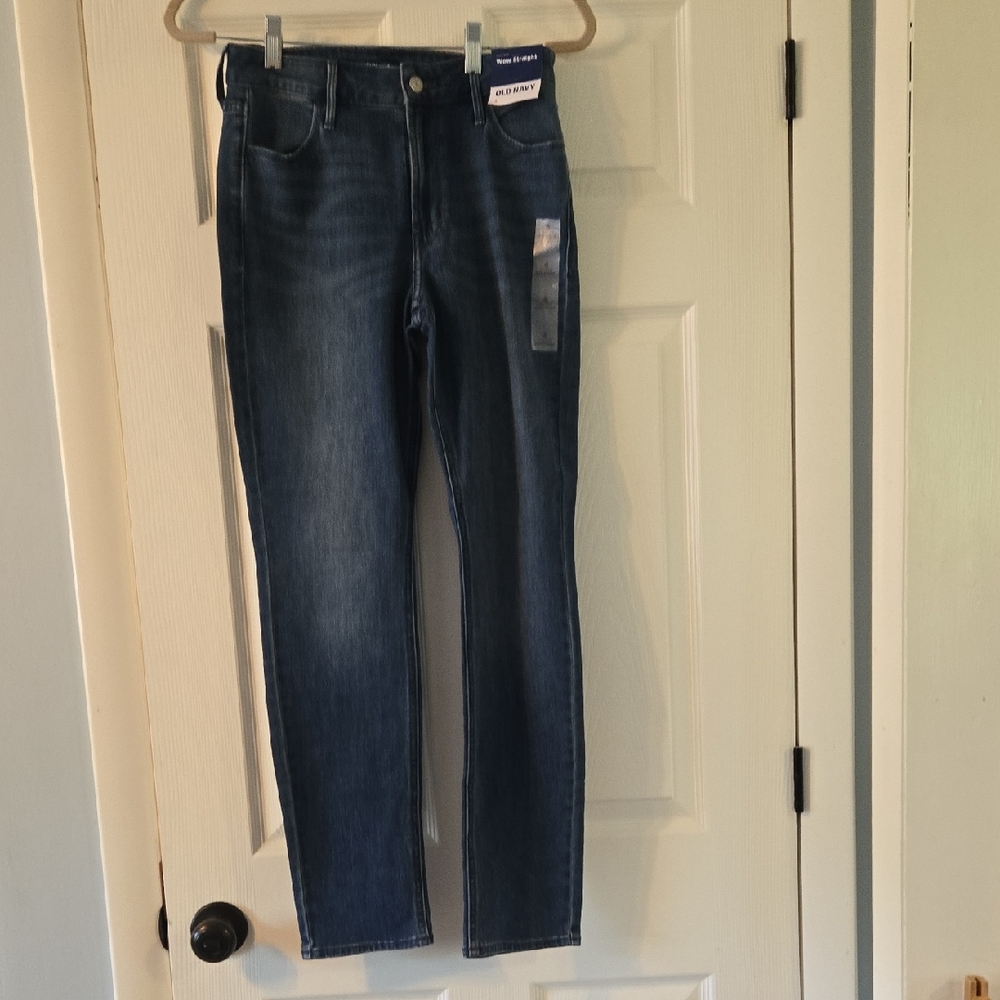 Old Navy Wow Straight, High Rise Jeans, Women's, Size 4
